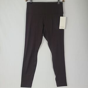 NWT LULULEMON Women's Align 28" HR Pant Espresso Brown Sz 14 #damaged